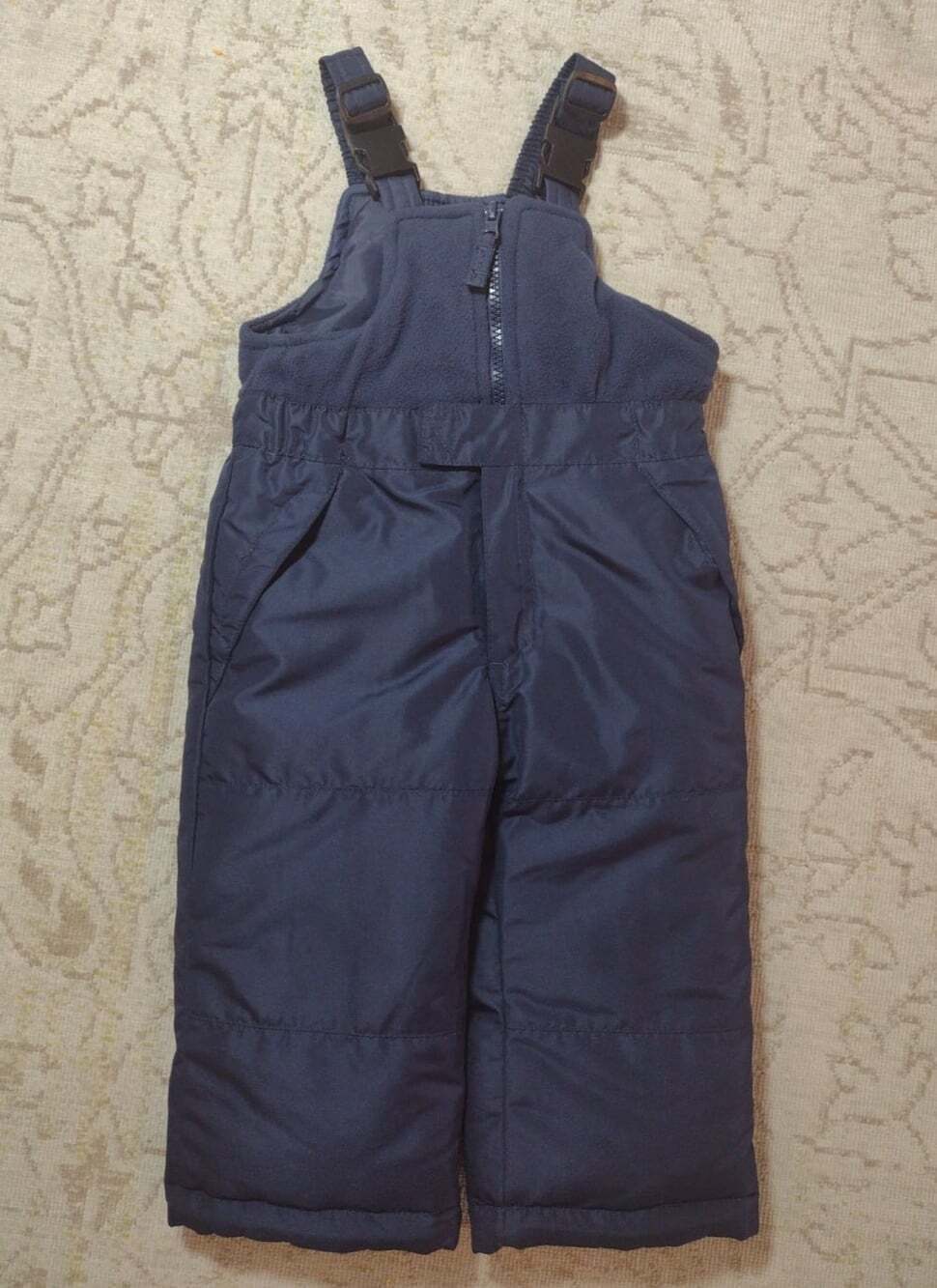 Oshkosh Bgosh Bib Snow Pants Size 18M Toddler Kids Navy Blue Ski Winter